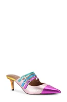 Kurt Geiger London Pierra Mary Jane Pointed Cap Toe Mule in Purple Metallic Multi at Nordstrom, Size 6.5Us