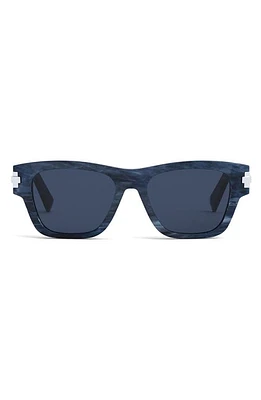 'DiorBlackSuit XL S2U 52mm Rectangular Sunglasses in Blue at Nordstrom