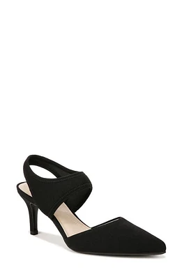 LifeStride Sindie Pointed Toe Slingback Pump Black at Nordstrom,