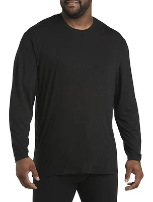 Harbor Bay by DXL Cold Weather Level 1 Performance Thermal Shirt in Black at Nordstrom, Size 6X Big