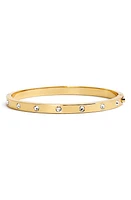 Kate Spade New York crystal hinge bangle in Gold at Nordstrom