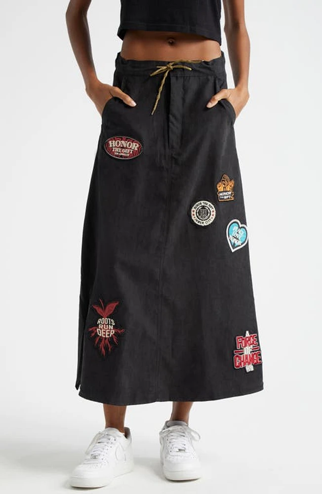 HONOR THE GIFT Patchwork Drawstring A-Line Skirt at Nordstrom,