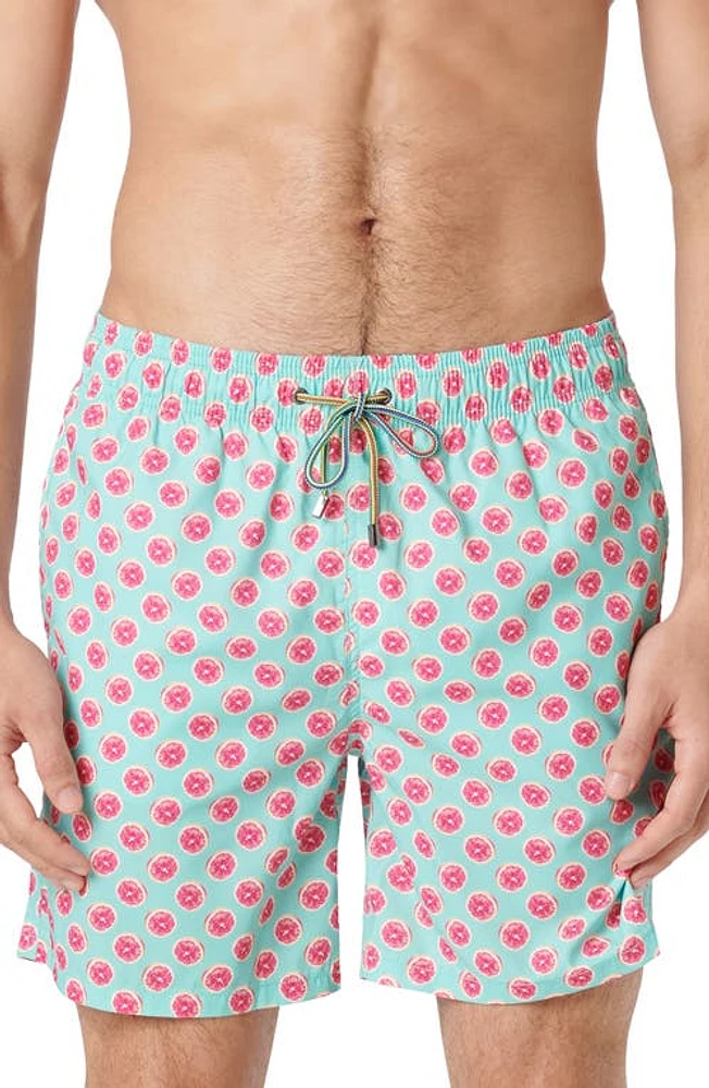 Bugatchi Cosmo Swim Trunks Seafoam at Nordstrom,