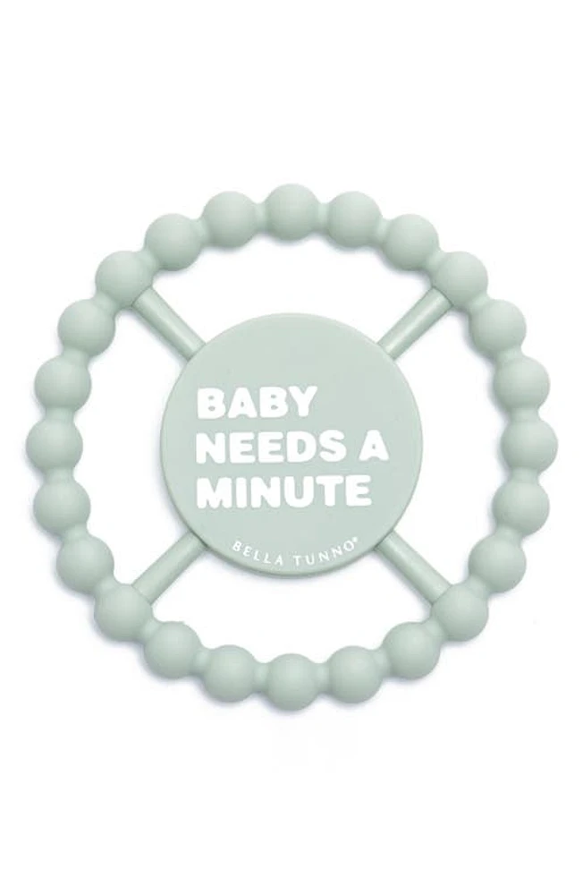 Bella Tunno Baby Needs a Minute Teether in Blue at Nordstrom