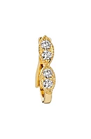 Kimai Single Lab Created Diamond Mini Hoop Earring in Yellow Gold at Nordstrom