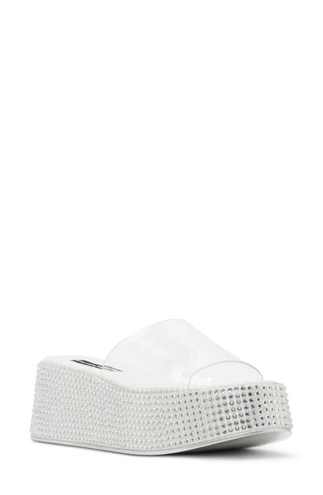 Jessica Rich by Steve Madden Stardust Platform Slide Sandal at Nordstrom,