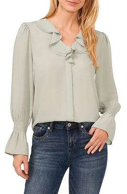 CeCe Ruffle V-Neck Top at Nordstrom,