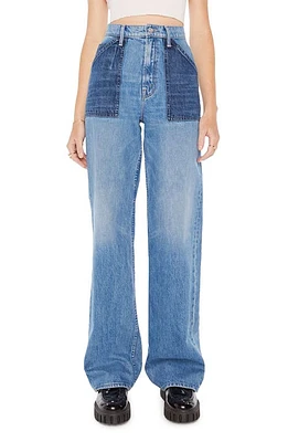 MOTHER The Patch Maven High Waist Wide Leg Jeans Love Triangle at Nordstrom,