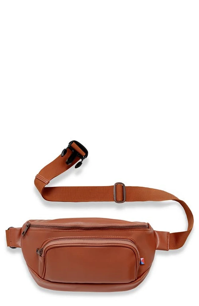 Kibou Faux Leather Diaper Belt Bag in Brown at Nordstrom