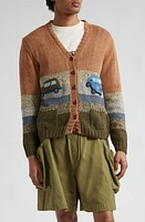 Story mfg. Twinsun Crochet Car Organic Cotton Cardigan Clay Solar Future at Nordstrom,