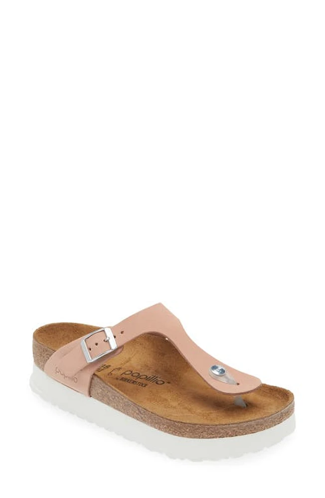 Papillio by Birkenstock Gizeh Flex Platform Flip Flop Soft Pink at Nordstrom,