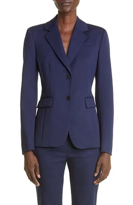 Altuzarra Fenice Stretch Wool Blazer 000406 Berry Blue at Nordstrom, Us