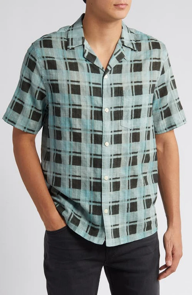 AllSaints Big Sur Check Camp Shirt at Nordstrom,