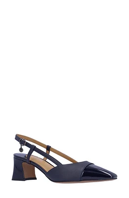 J. Reneé Cyrene Slingback Cap Toe Pump Navy at Nordstrom,