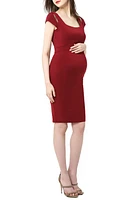 Kimi and Kai Julie Cold Shoulder Body-Con Maternity Dress at Nordstrom,