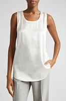 Lafayette 148 New York Perla Reversible Silk Blouse at Nordstrom,