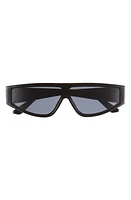 BP. 53mm Flat Top Shield Sunglasses in Black at Nordstrom