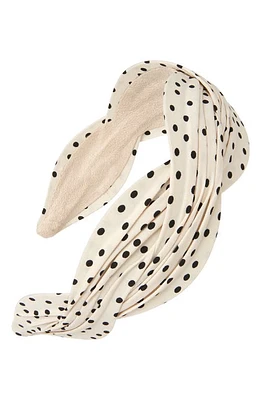 Tasha Wide Braided Headband in Cream at Nordstrom