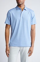 Peter Millar Drum Stripe Performance Jersey Polo at Nordstrom,