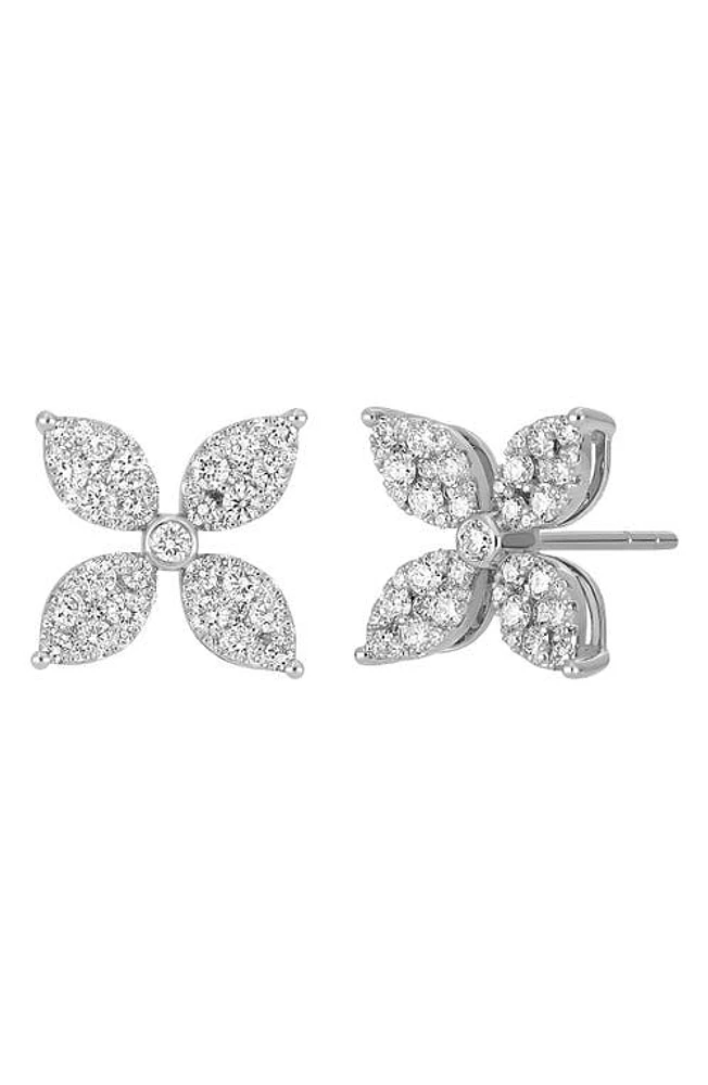 Bony Levy Getty Diamond Stud Earrings in 18K White Gold at Nordstrom