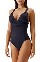 Melissa Odabash Panarea Core One-Piece Swimsuit Black at Nordstrom,