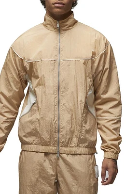 Jordan Essentials Statement Warmup Jacket in Desert/Pale Ivory/Sail at Nordstrom, Size Large