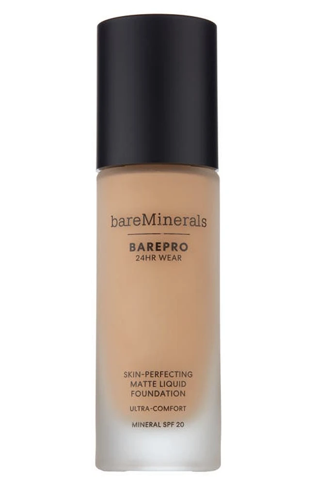 bareMinerals BAREPRO 24HR Wear Skin-Perfecting Matte Liquid Foundation Mineral SPF 20 PA++ in Light Neutral at Nordstrom