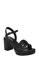 Calvin Klein Lailly Platform Sandal in Black at Nordstrom, Size 6.5