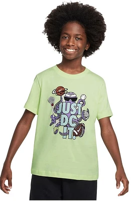 Nike Kids' Sportswear Just Do It Cotton Graphic T-Shirt at