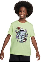 Nike Kids' Sportswear Just Do It Cotton Graphic T-Shirt at