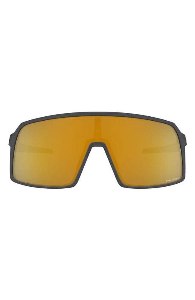 Oakley 60mm Rectangular Sunglasses in Matte Carbon/Prizm 24K at Nordstrom