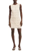 MANGO Sleeveless Minidress in Ecru at Nordstrom, Size 4