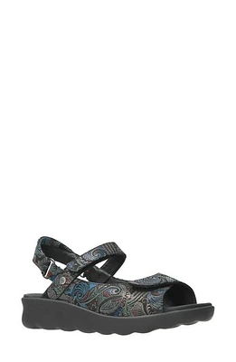 Wolky Pichu Sandal Black Blue at Nordstrom,