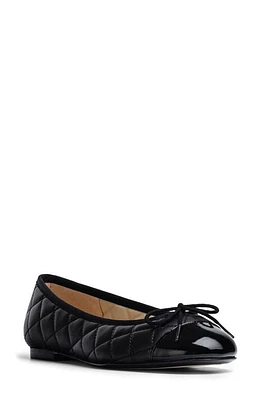 Jon Josef Belle Quilted Ballerina Flat Black Combo at Nordstrom