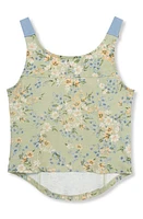 Truce Kids' Floral Tank Top Green Print at