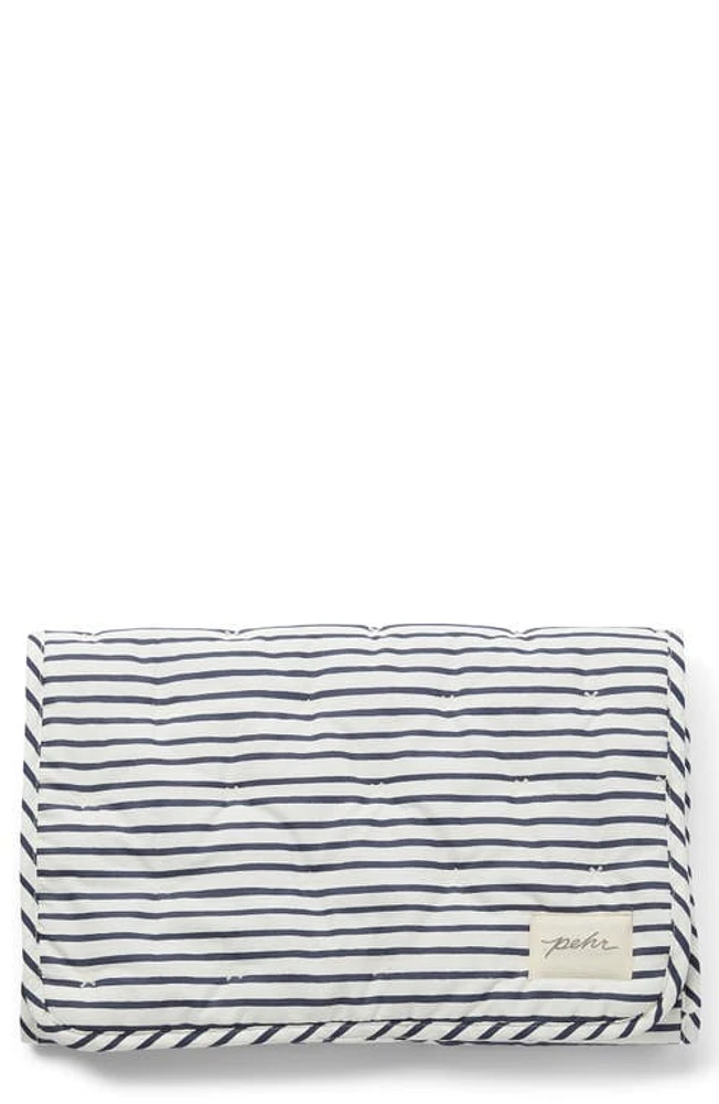 Pehr On the Go Coated Organic Cotton Changing Pad in Ink at Nordstrom