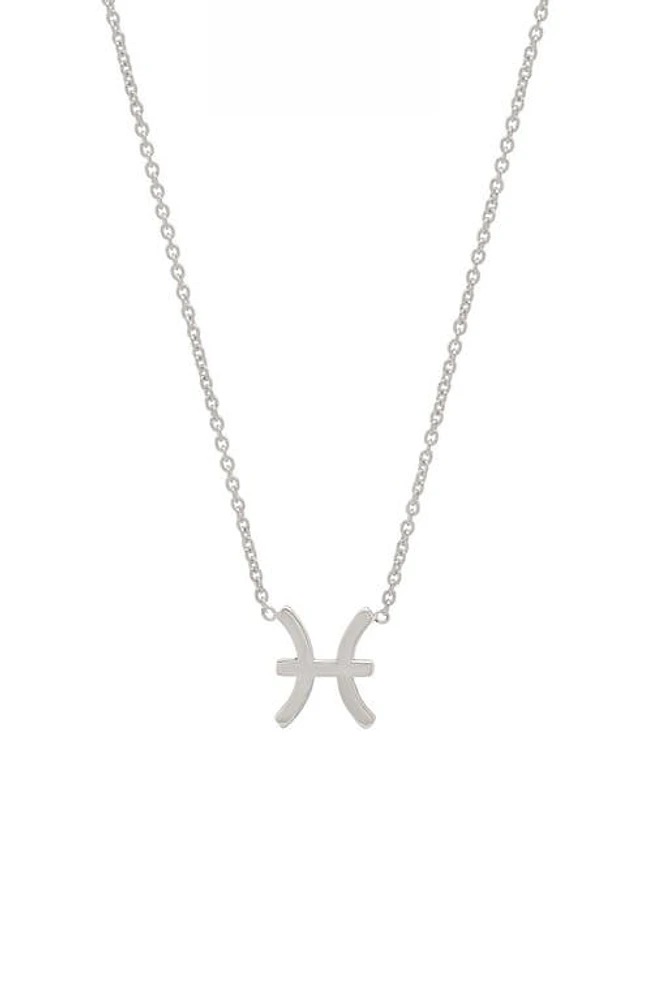 BYCHARI Zodiac Pendant Necklace in Pisces at Nordstrom