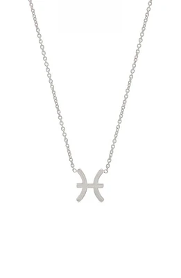 BYCHARI Zodiac Pendant Necklace in Pisces at Nordstrom