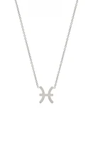 BYCHARI Zodiac Pendant Necklace in Pisces at Nordstrom