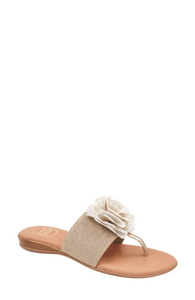 André Assous Nara Sandal Beige/Platino at Nordstrom,