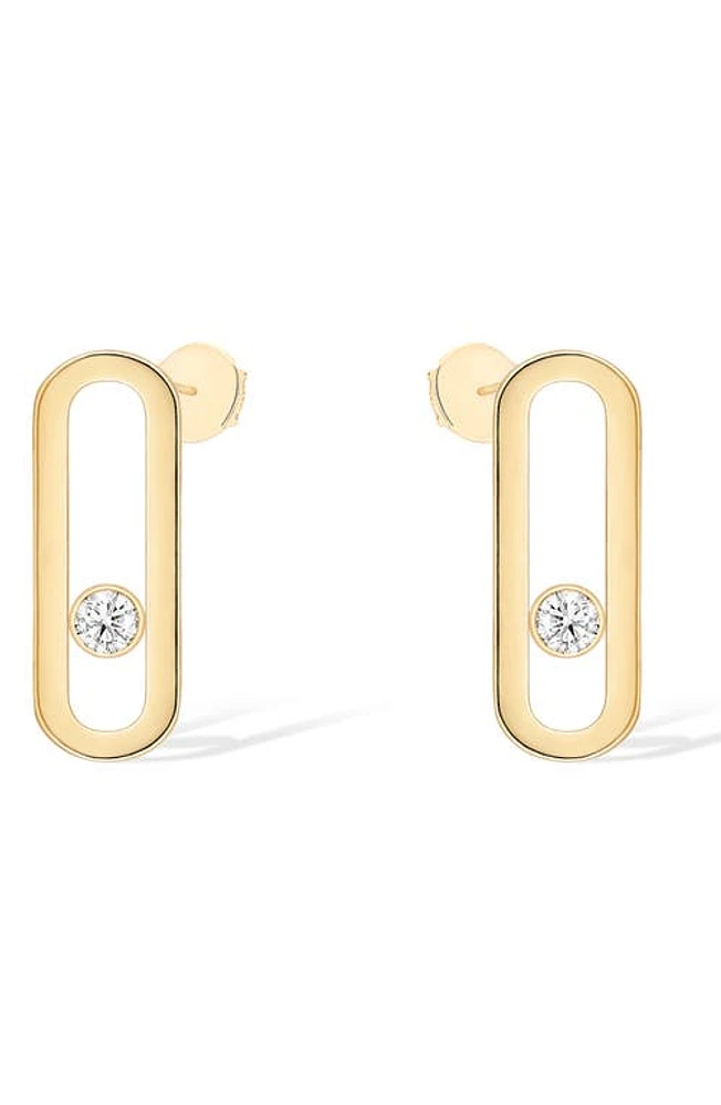 Messika Move Uno Floating Diamond Stud Earrings in Gold at Nordstrom