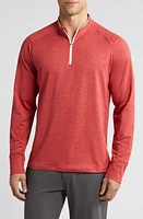 zella Slubbed Performance Quarter Zip Pullover at Nordstrom,