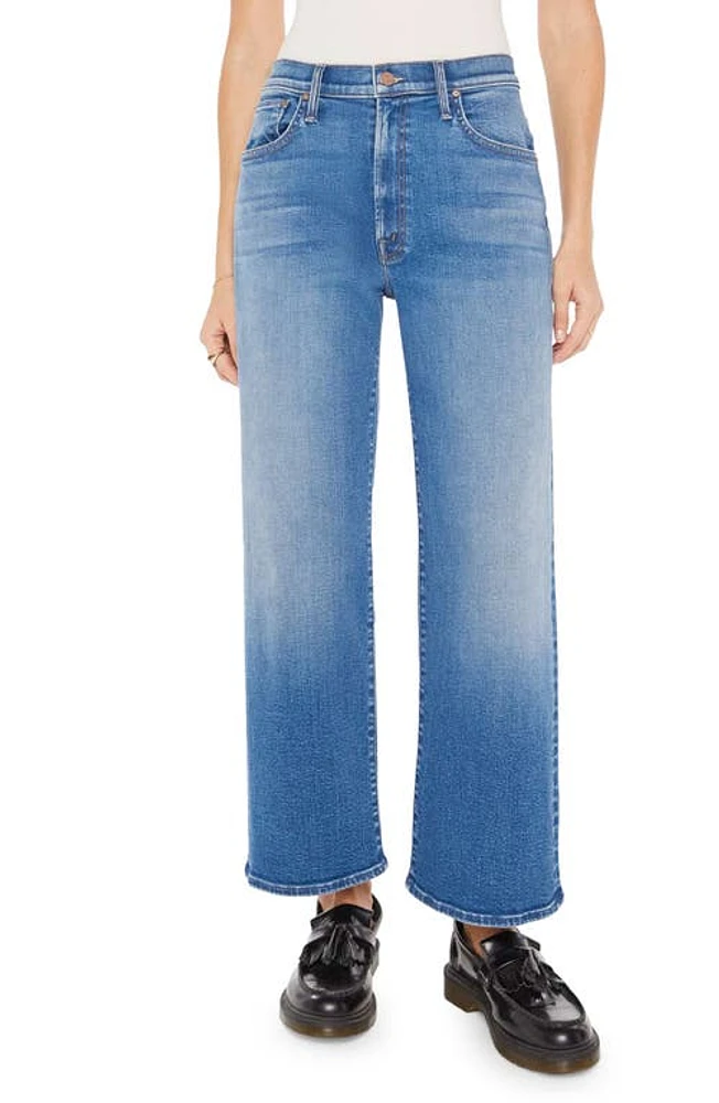 MOTHER The Dodger High Waist Wide Leg Ankle Jeans Work Hard Play at Nordstrom,