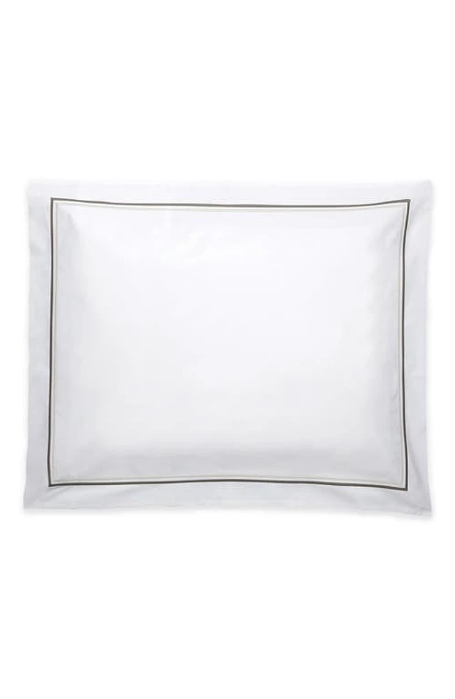 Matouk Essex Cotton Percale Sham in Charcoal at Nordstrom