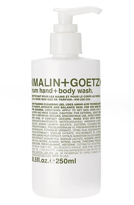 MALIN+GOETZ MALIN + GOETZ Rum Hand & Body Wash with Pump at Nordstrom