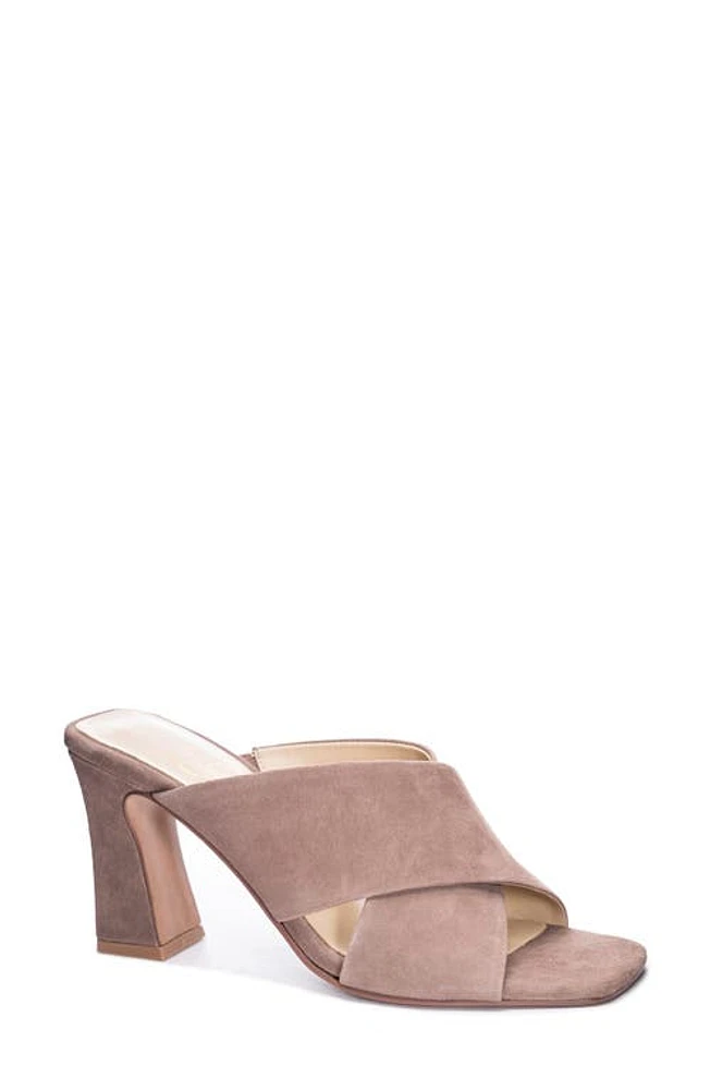 42 Gold Saldana Slide Sandal Sandalwood Suede at Nordstrom,