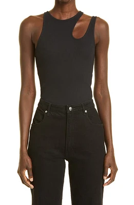 K. NGSLEY Gender Inclusive Romain Cutout Rib Tank at Nordstrom,