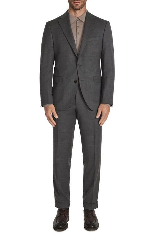 Jack Victor Espirit Stretch Wool Suit in Grey at Nordstrom, Size 36 Regular