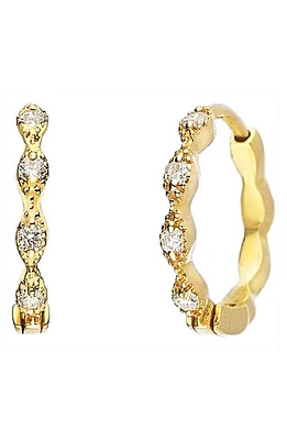 Sethi Couture Eleanor Diamond Huggie Hoop Earrings in Yellow Gold at Nordstrom