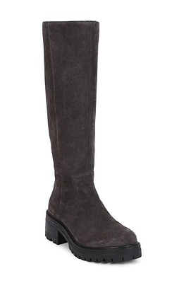 GENTLE SOULS BY KENNETH COLE Brandon Lug Sole Knee High Boot Charcoal Suede at Nordstrom,